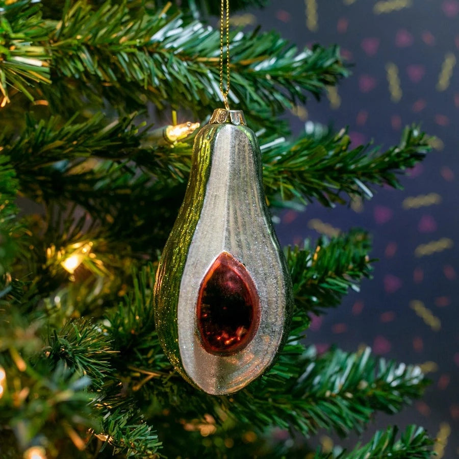 Avocado Christmas Ornament Glass Ornament Cambridge