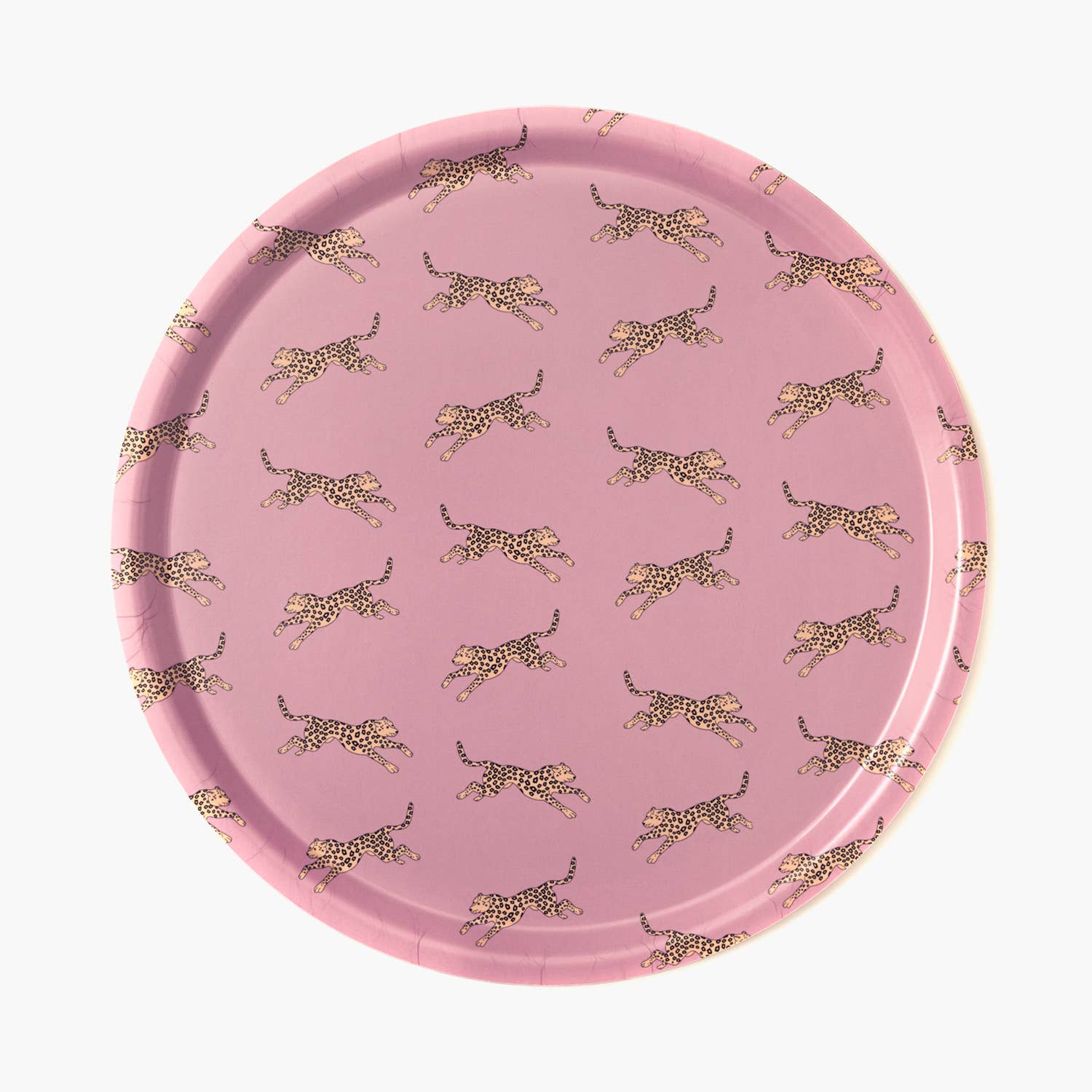 pink leopard print tray