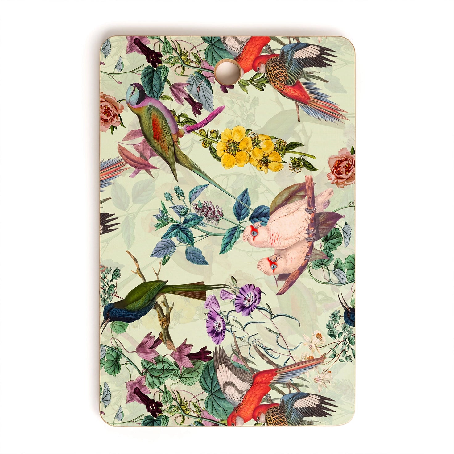Birds & Floral Cutting Board