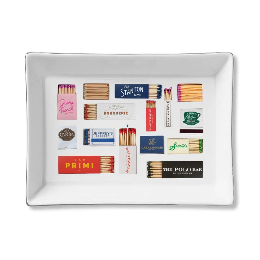 NYC resturants matchbooks tray