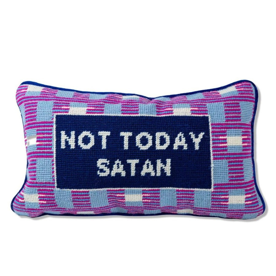 Not today satan pillow 