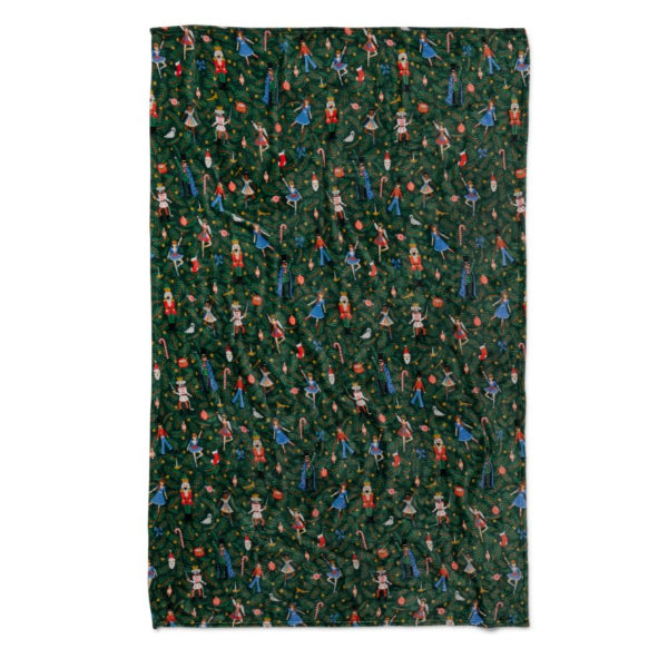 Nutcracker design fleece blanket