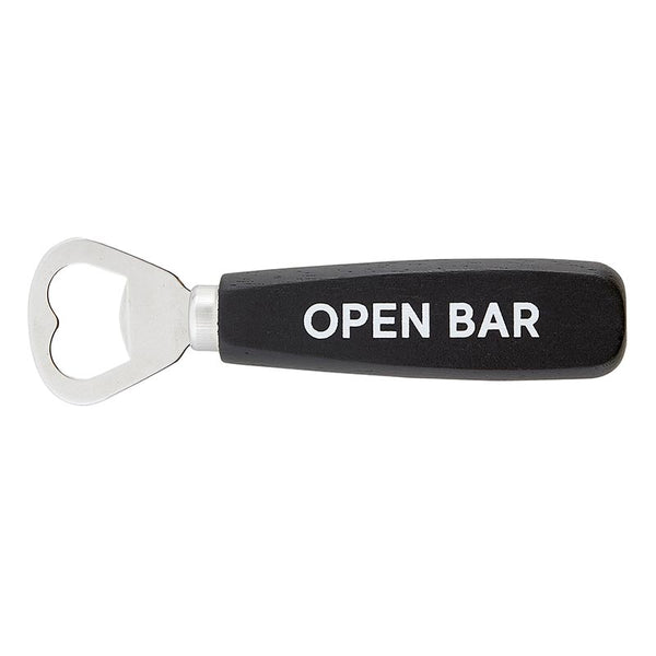 open bar wood bottle opener 