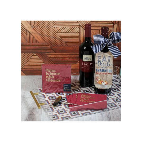 Wine is better with Friends napkin 