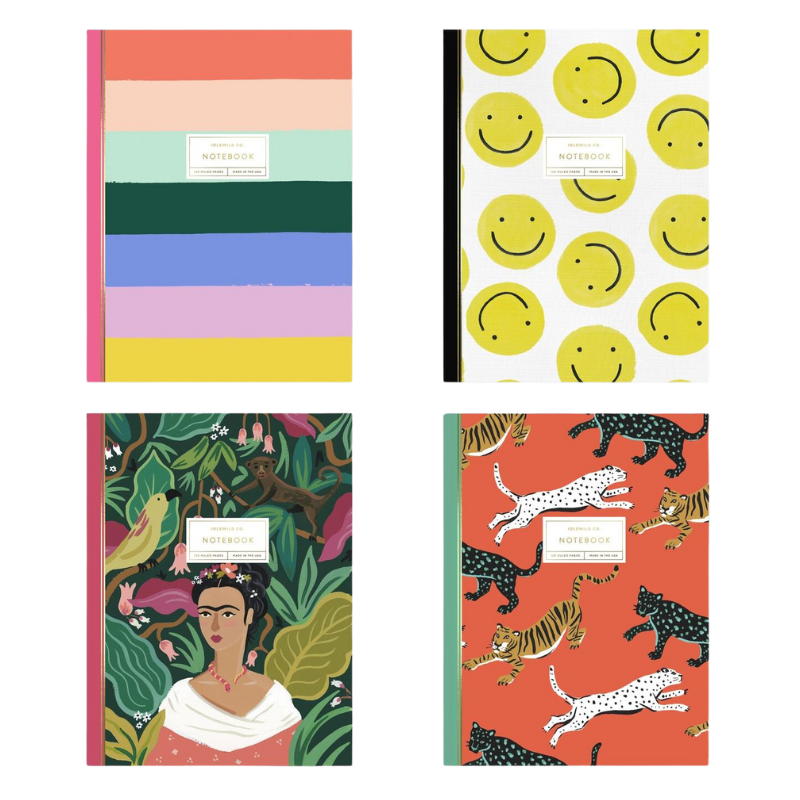 collection of pretty notebooks