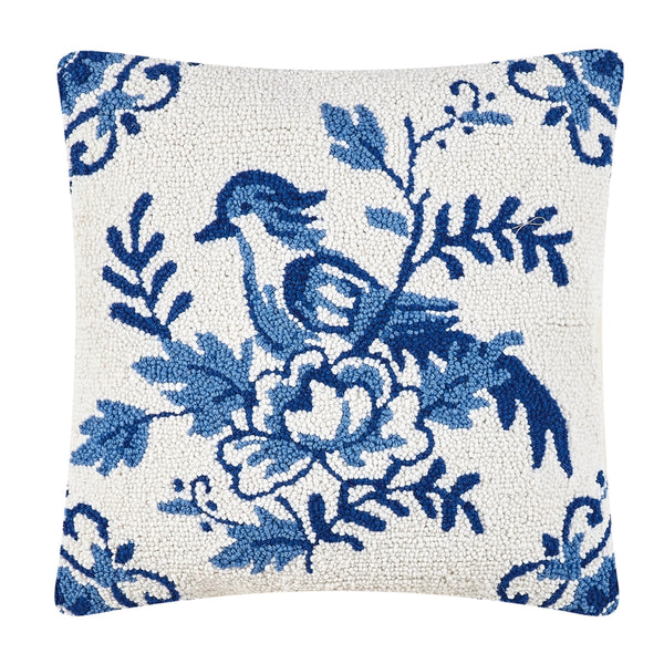 blue bird pillow