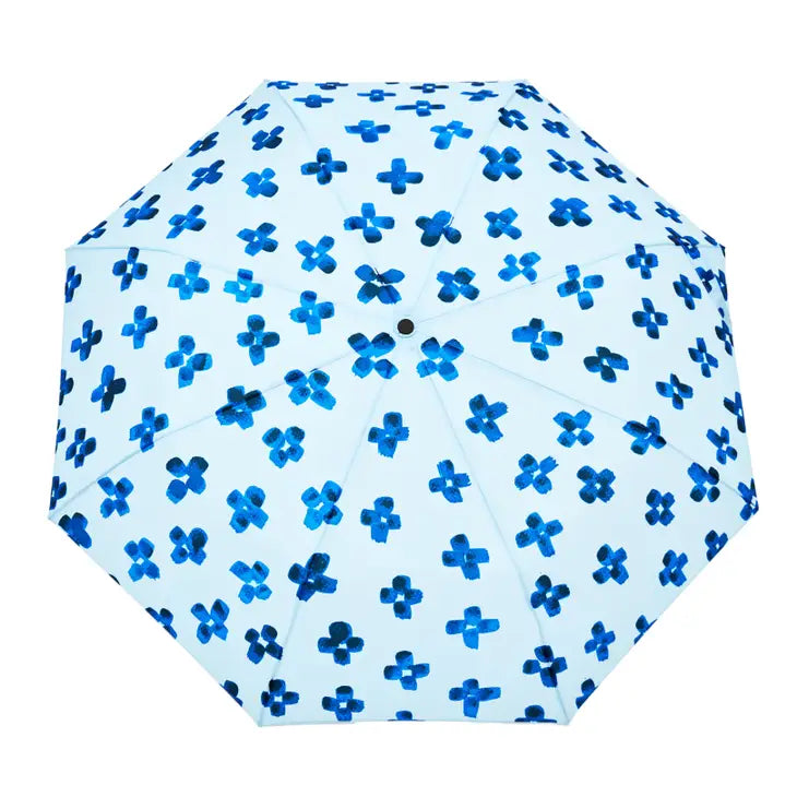 blue flowers duckhead umbrella