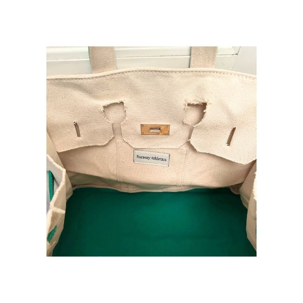 boatkin green tote bag