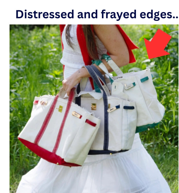 person holding three canvas boatkin bags