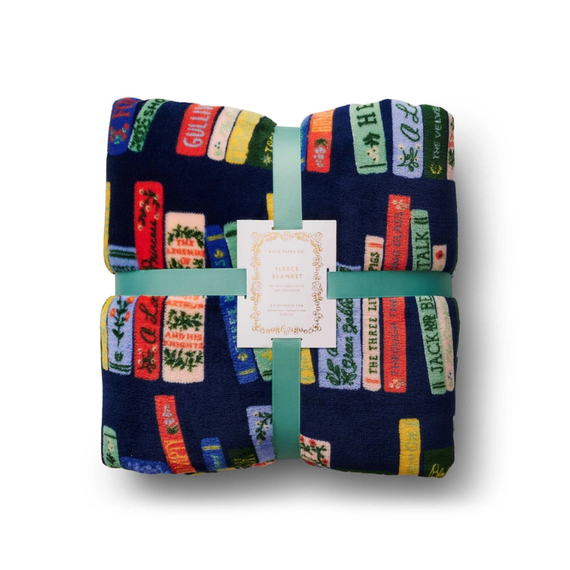 fleece books blanket