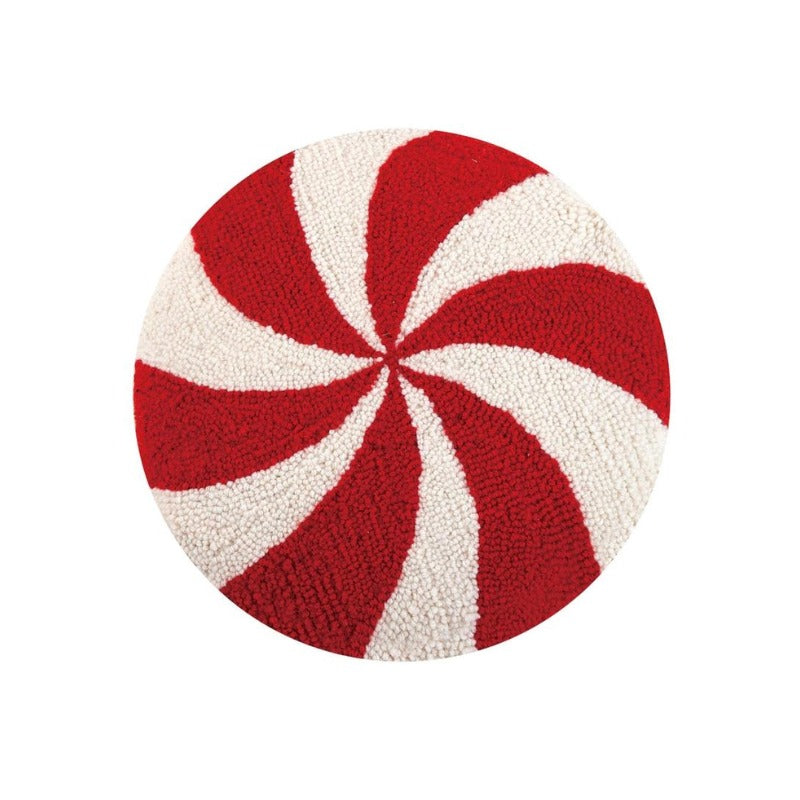 candy cane christmas pillow
