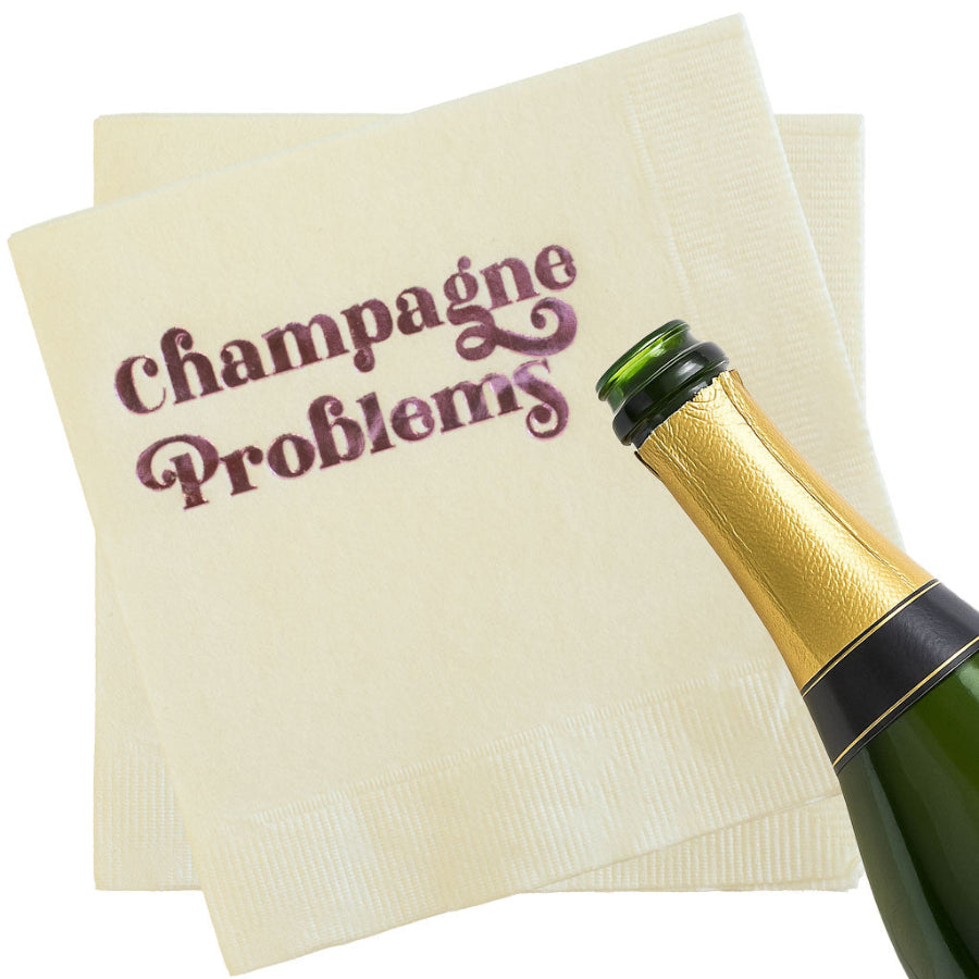 champagne problems napkin