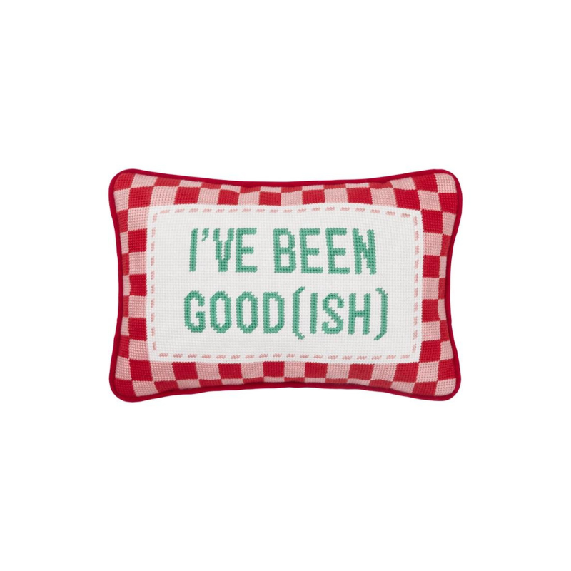 christmas ive been goodish pillow
