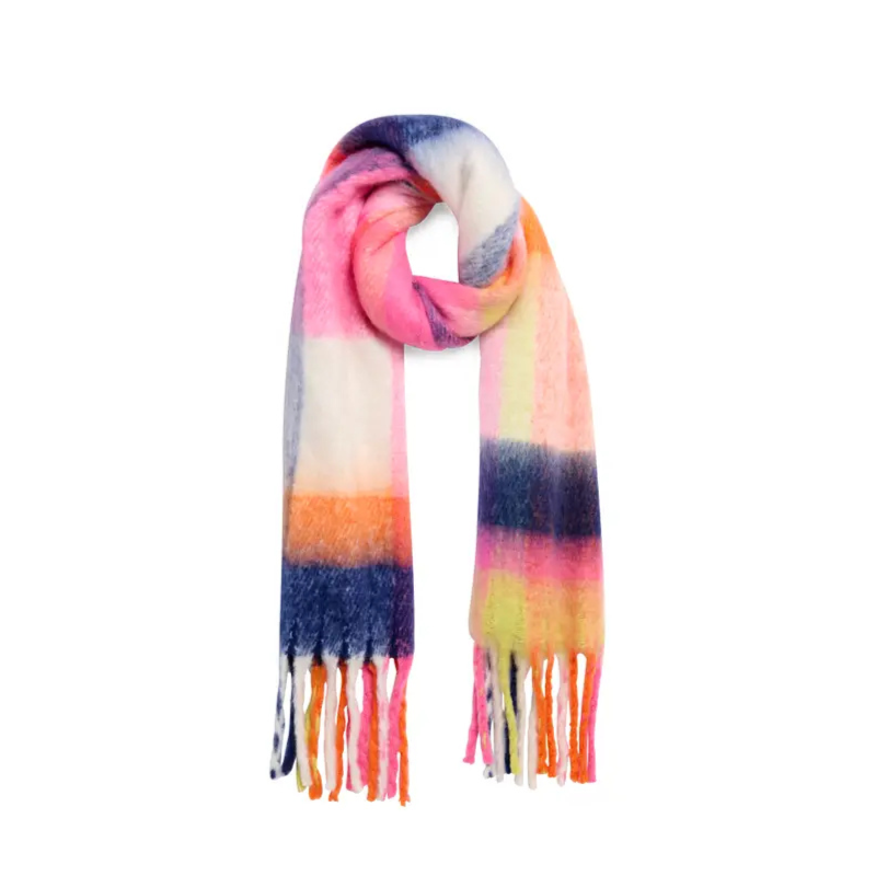 womens bright colors winter scarf