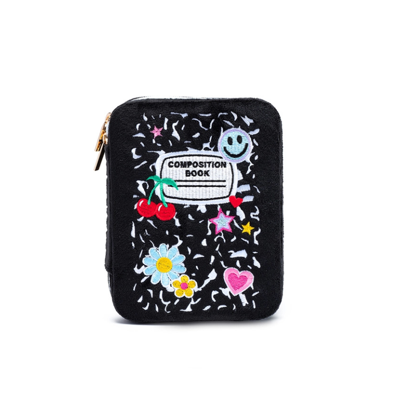 Black composition book jewelry box