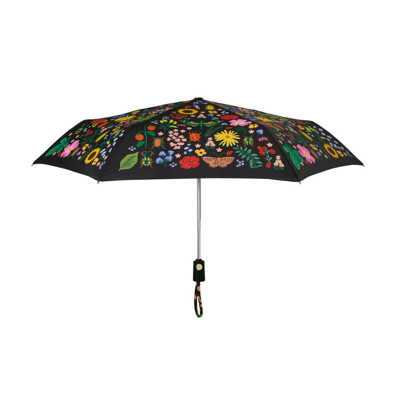 curio print floral umbrella