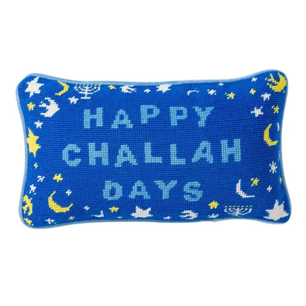 happy challah days hannukah pillow