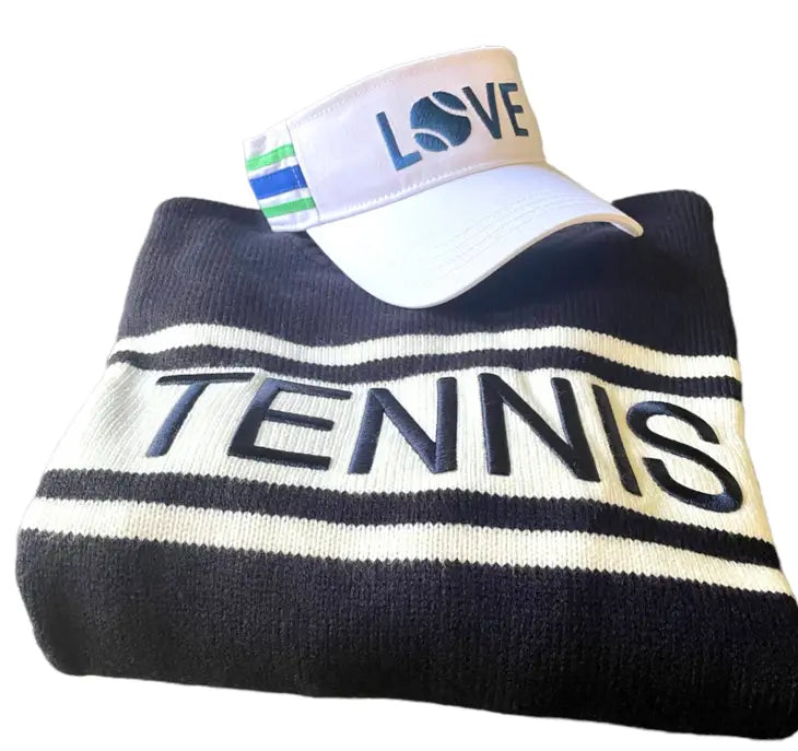 navy womens tennis sweater