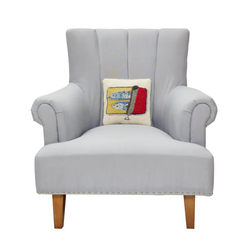 sardines throw pillow