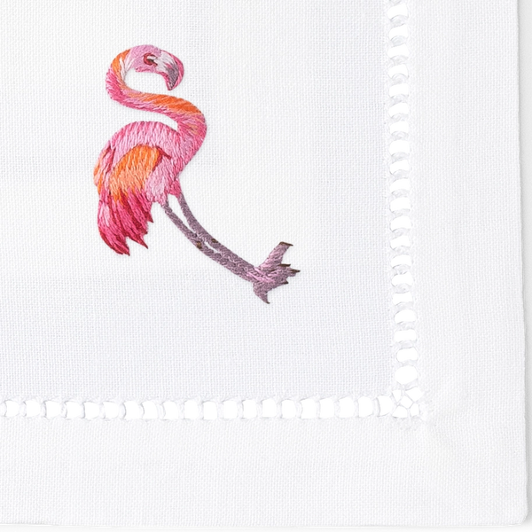 flamingo tennis napkins