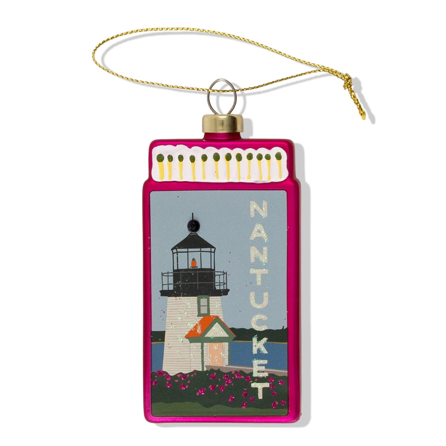 glass nantucket ornament