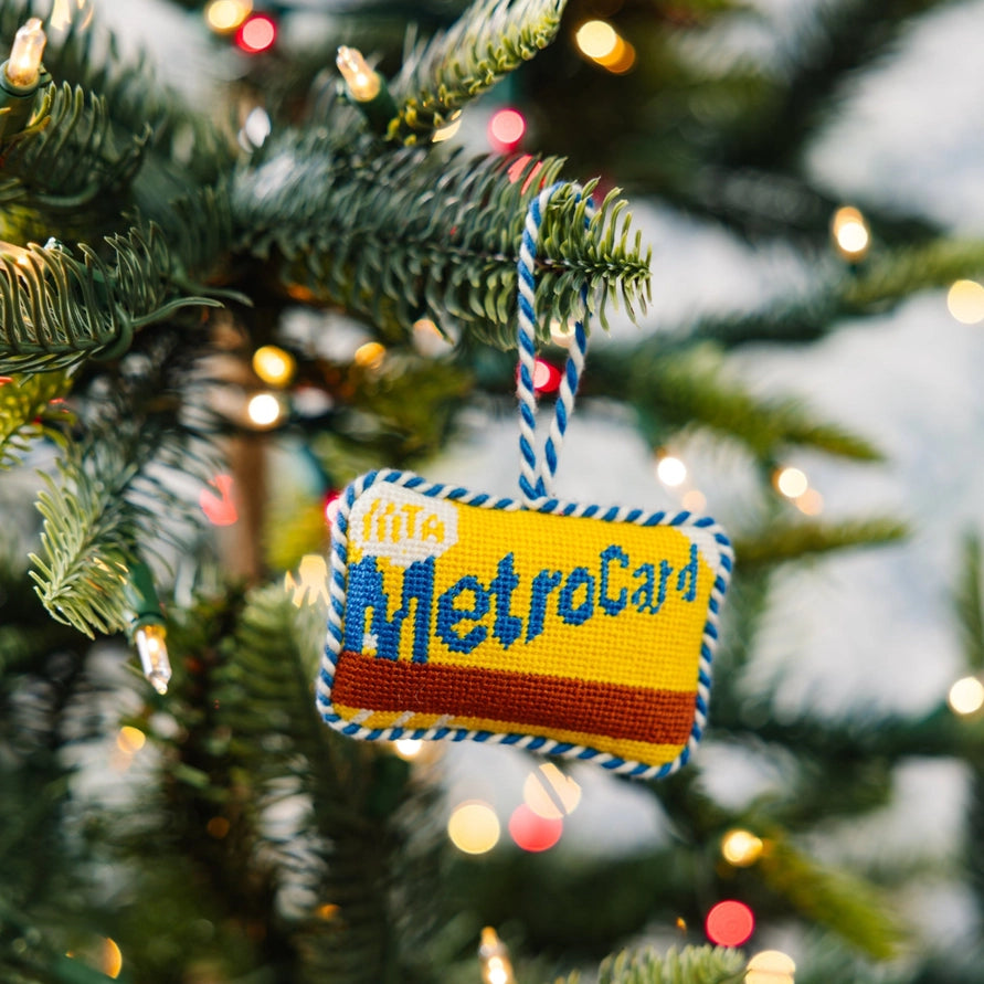 new york metro card ornament