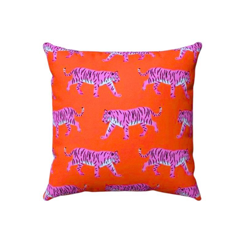 orange tiger pillow