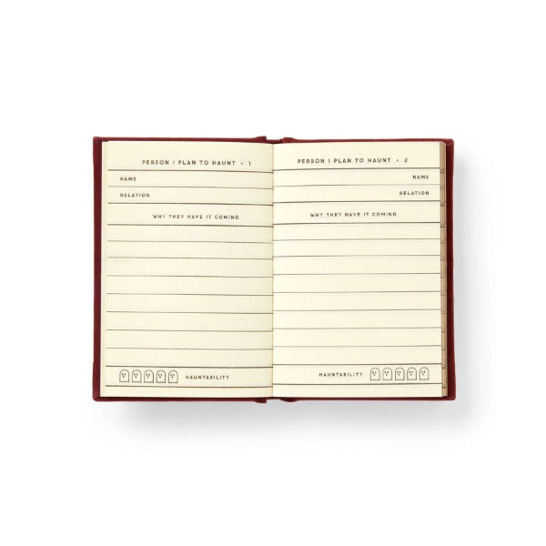 People I plan to haunt mini journal 
