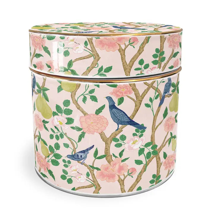 decorative pink ceramic box
