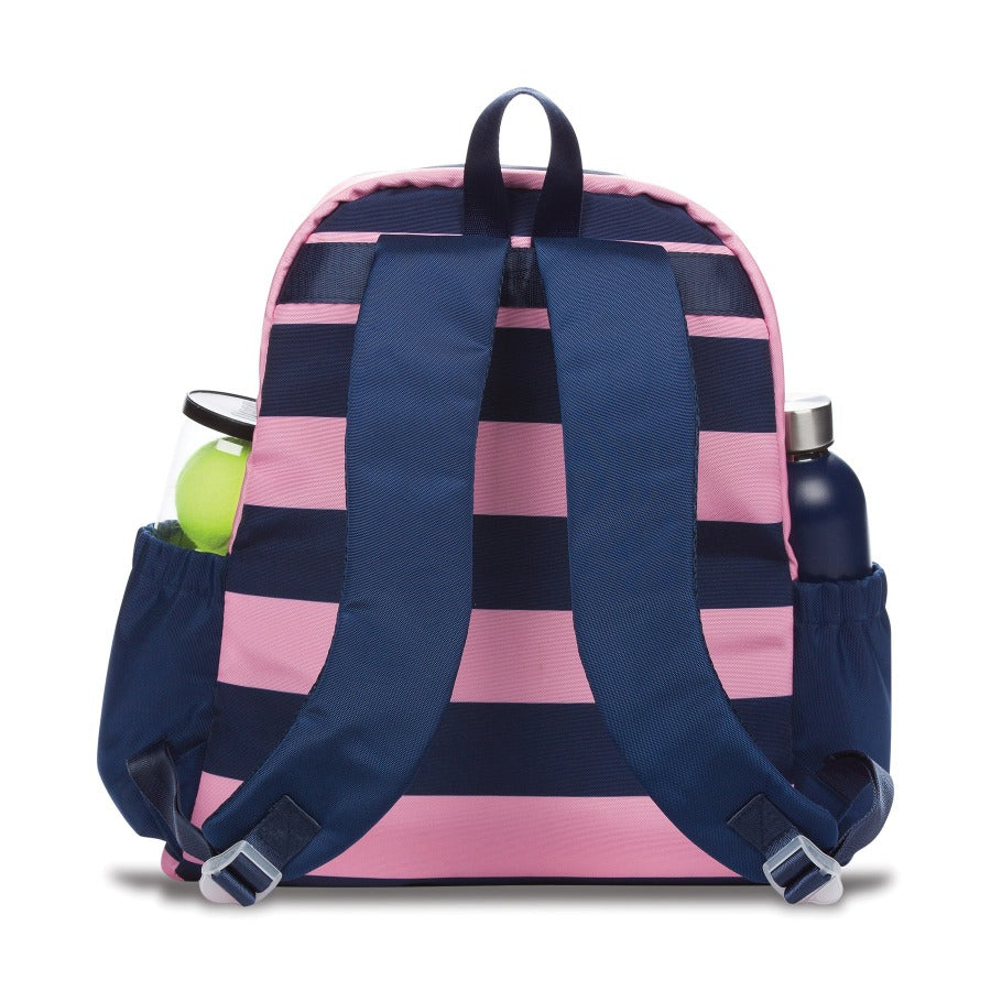 womens pink and blue tennis bag