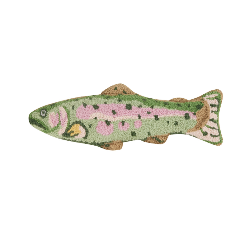 Colorful Trout Fish Pillow | Hook Pillow