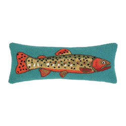 trout fish pillow