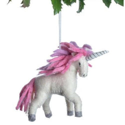 unicorn christmas ornament
