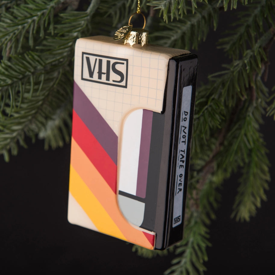 VHS tape christmas ornament gift