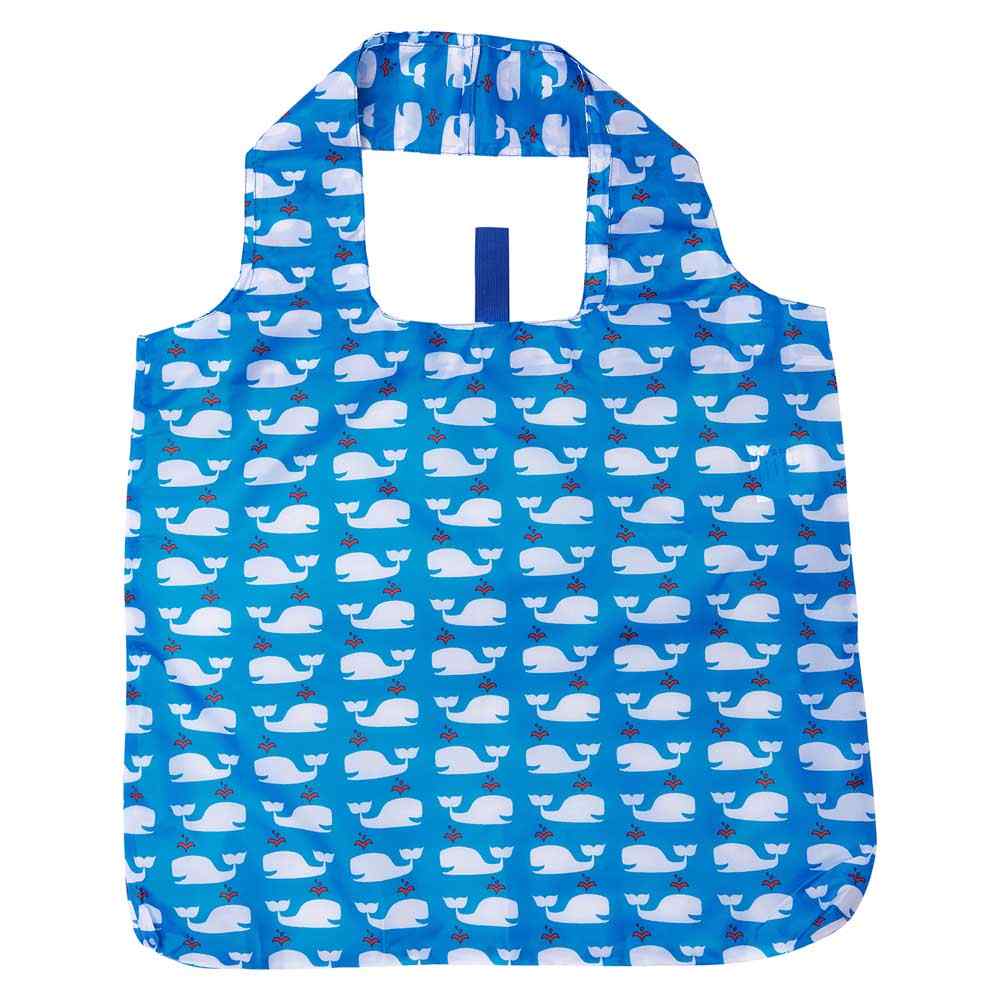 reusable whales print bag