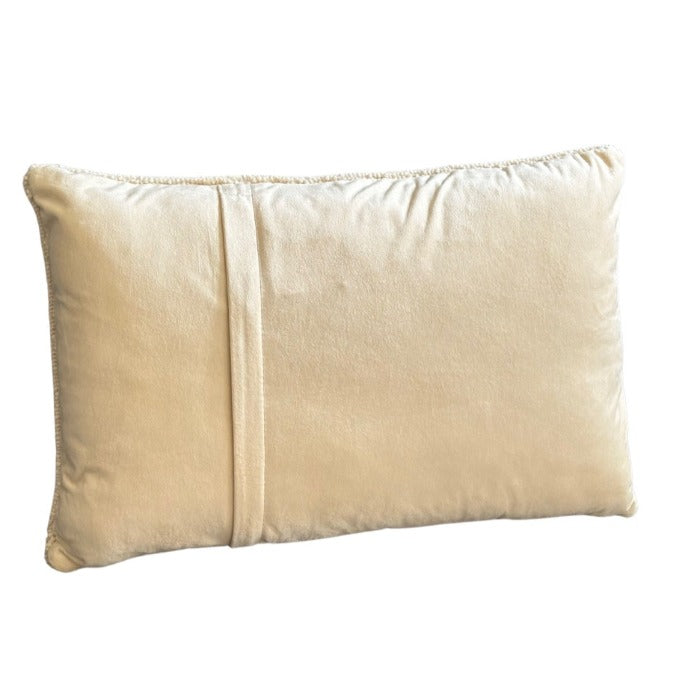 ski rack pillow velvet back 