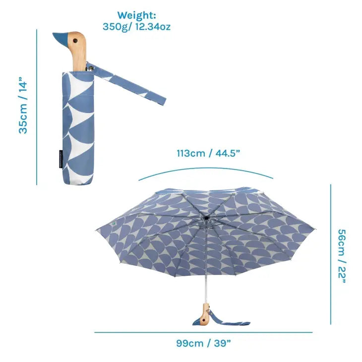 blue print duck umbrella size