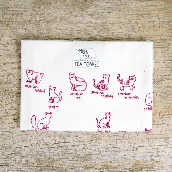 cats kitchen towel