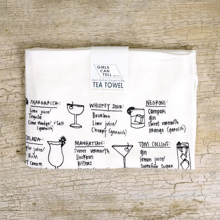 cocktail recipes kitchen towel
