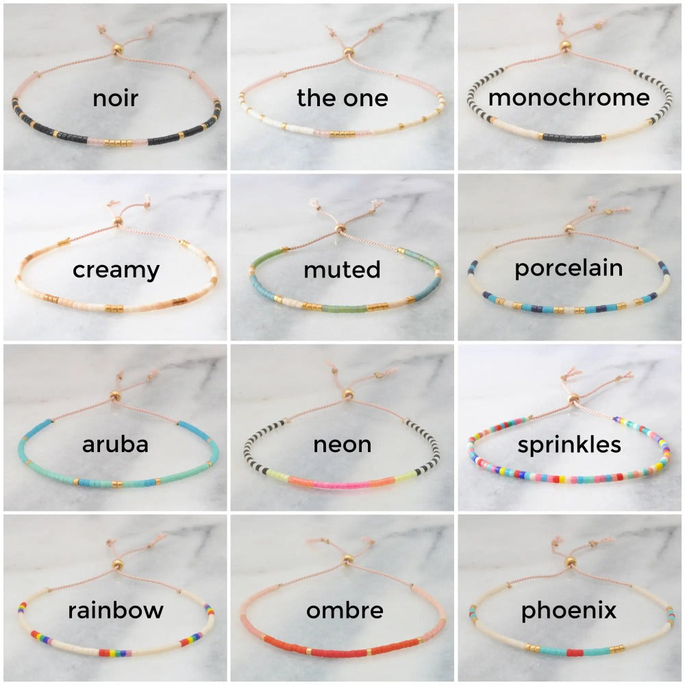 colors of seed bead bracelets