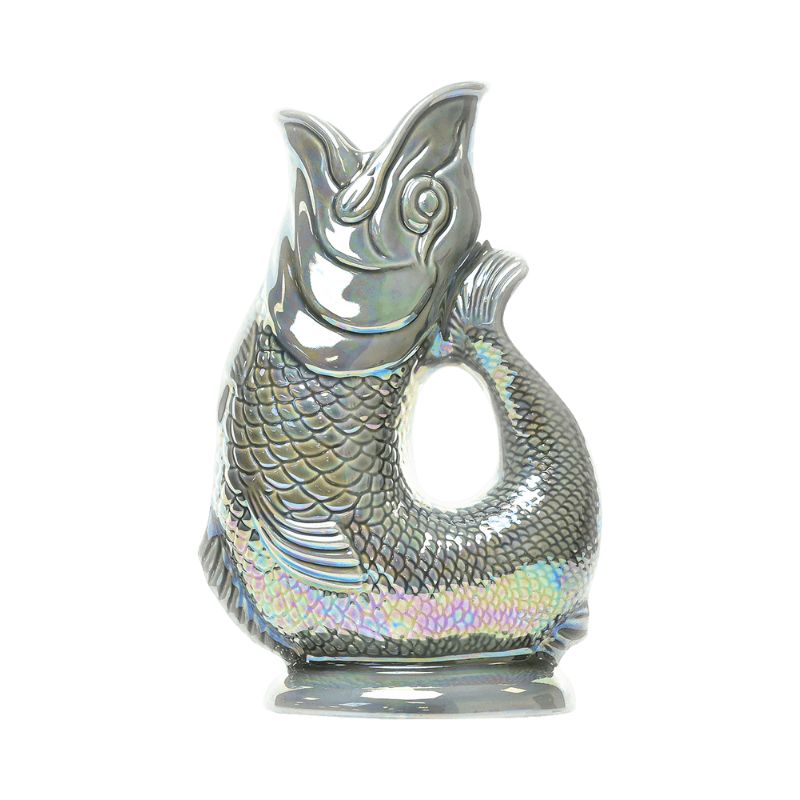 grey iridescent cod pitcher