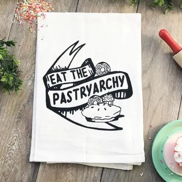 eat the pastryarchy kitchen towel