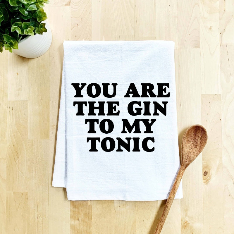 funny gin and tonic kitchen towel