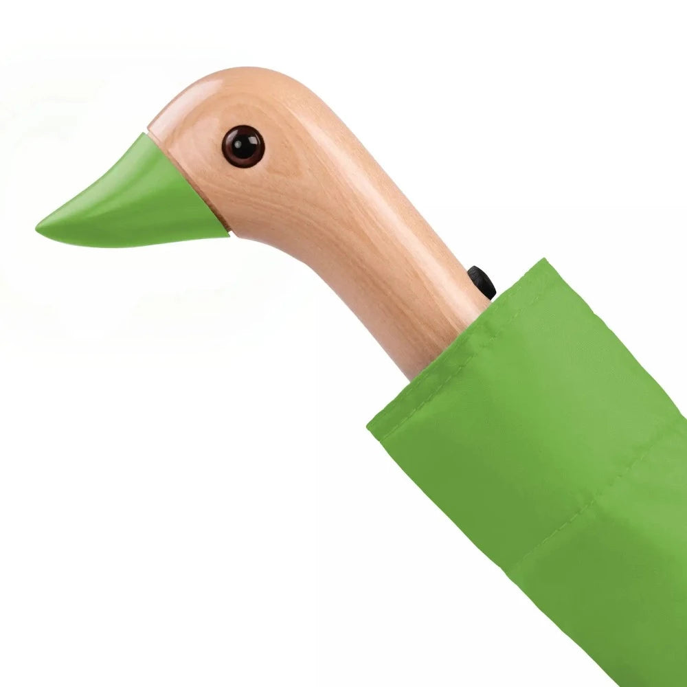 grass green duck umbrella handle