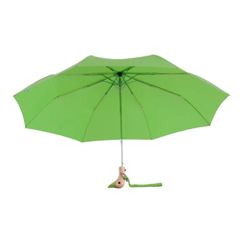 grass green duck umbrella open