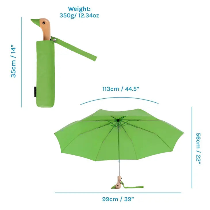 grass green duck umbrella sizes