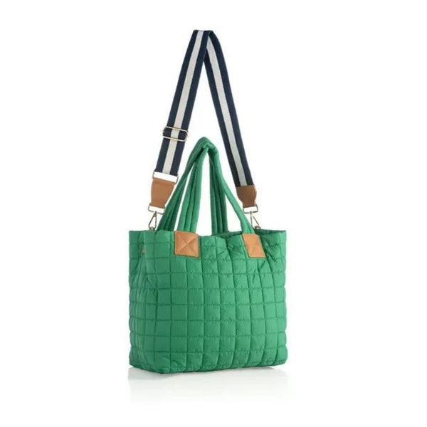 green crossbody tote bag