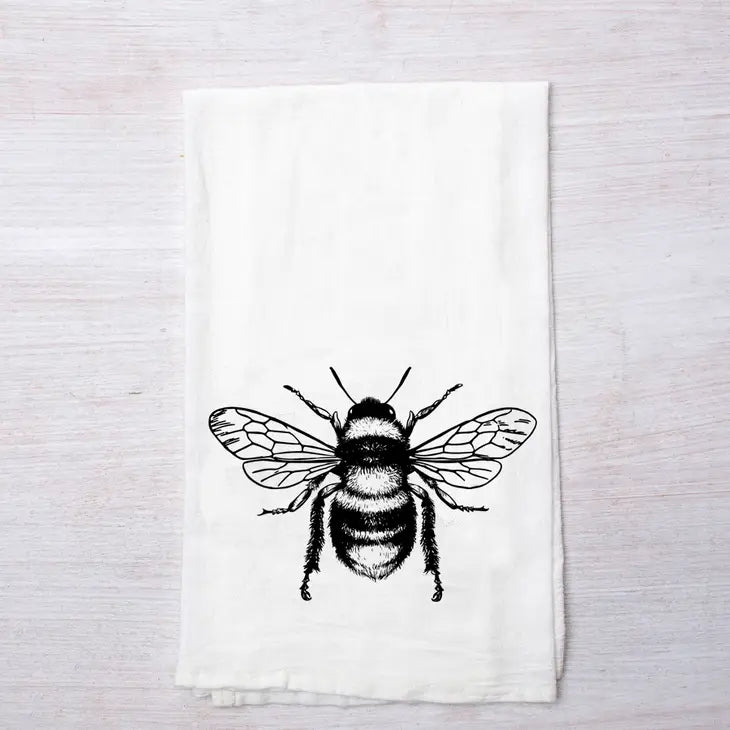 honey bee kitchen towel