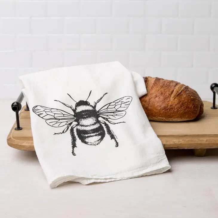 bee kitchen towel