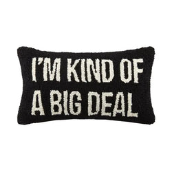kind of a big deal black and white pillow